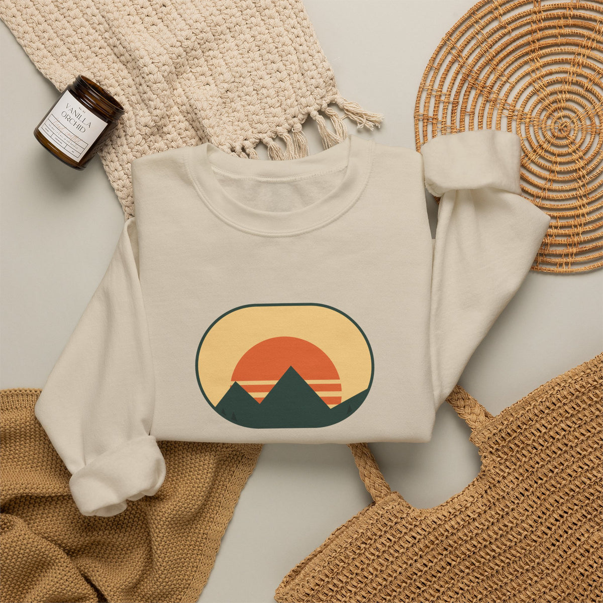 Lake Brain Sweatshirt No Thoughts Just Waves