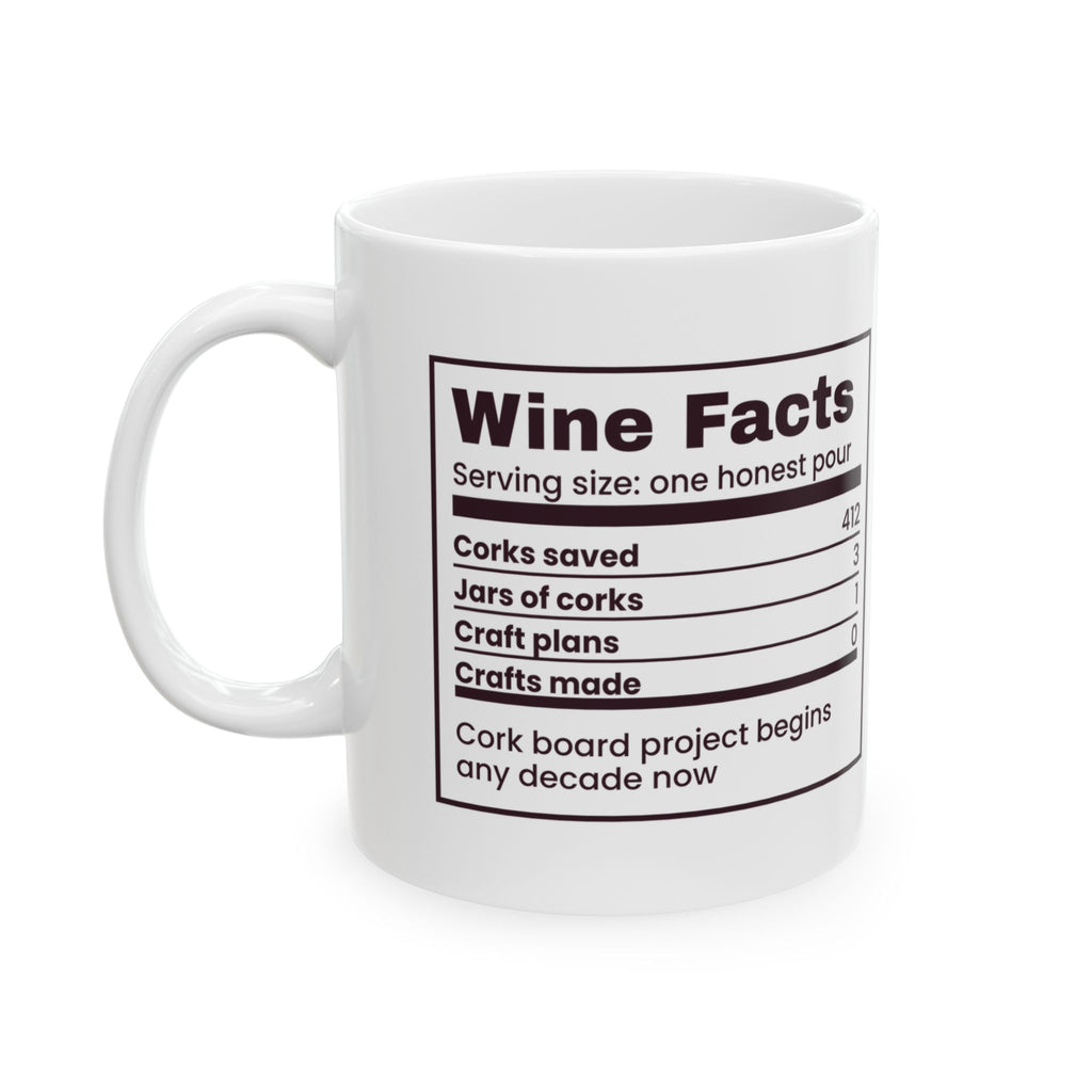 Funny Wine Lover Mug 412 Corks Zero Cork Crafts Wine Facts