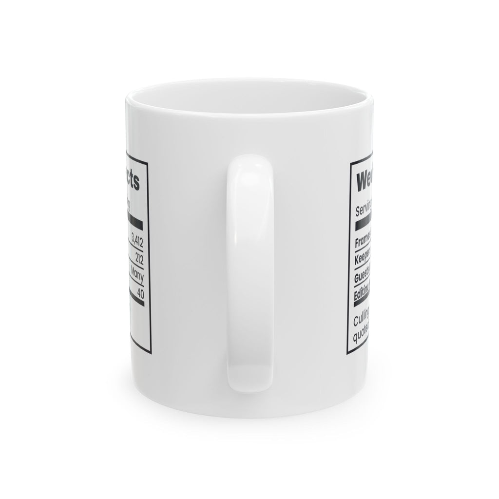 Funny Photography Coffee Mug Wedding Facts 3412 Shots 212 Keepers