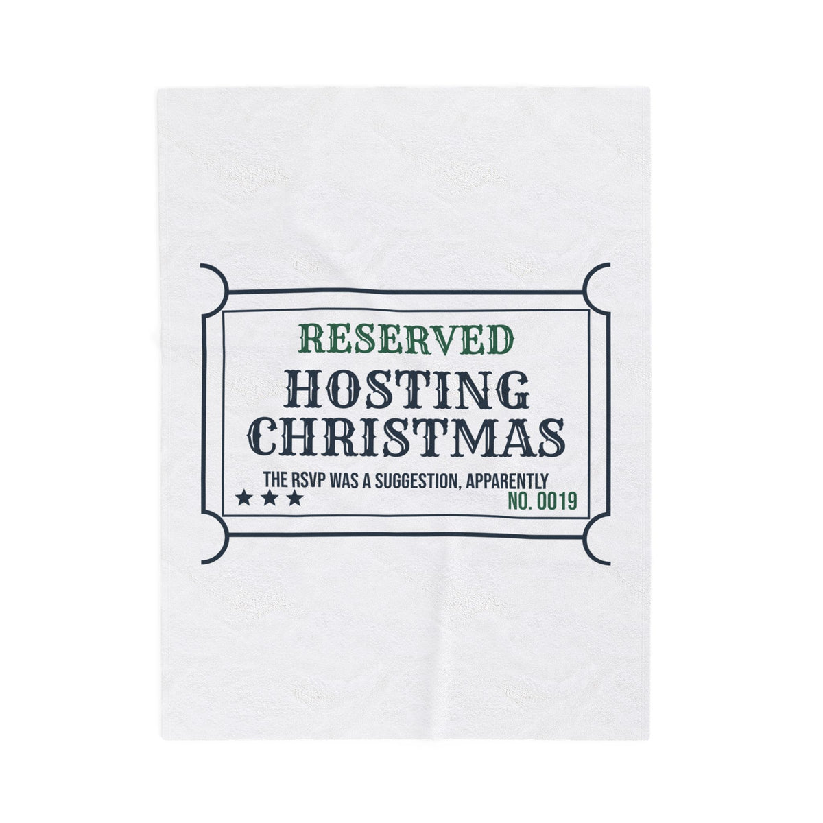 Funny Christmas Host Throw Blanket The RSVP Was A Suggestion