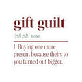 Funny Christmas Shopping Sticker Buying One More Definition