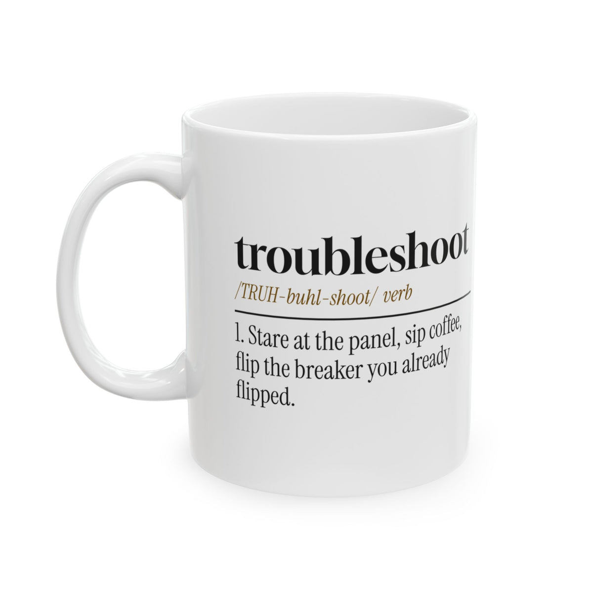 Troubleshoot Definition Coffee Mug For Electricians