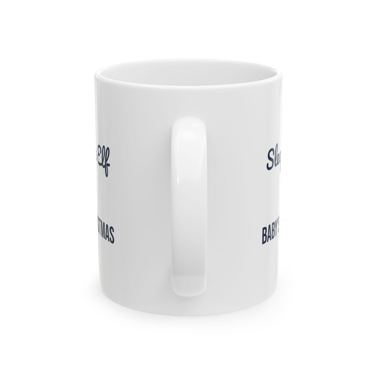 Christmas Coffee Mug Sleepy Little Elf Baby's First Christmas
