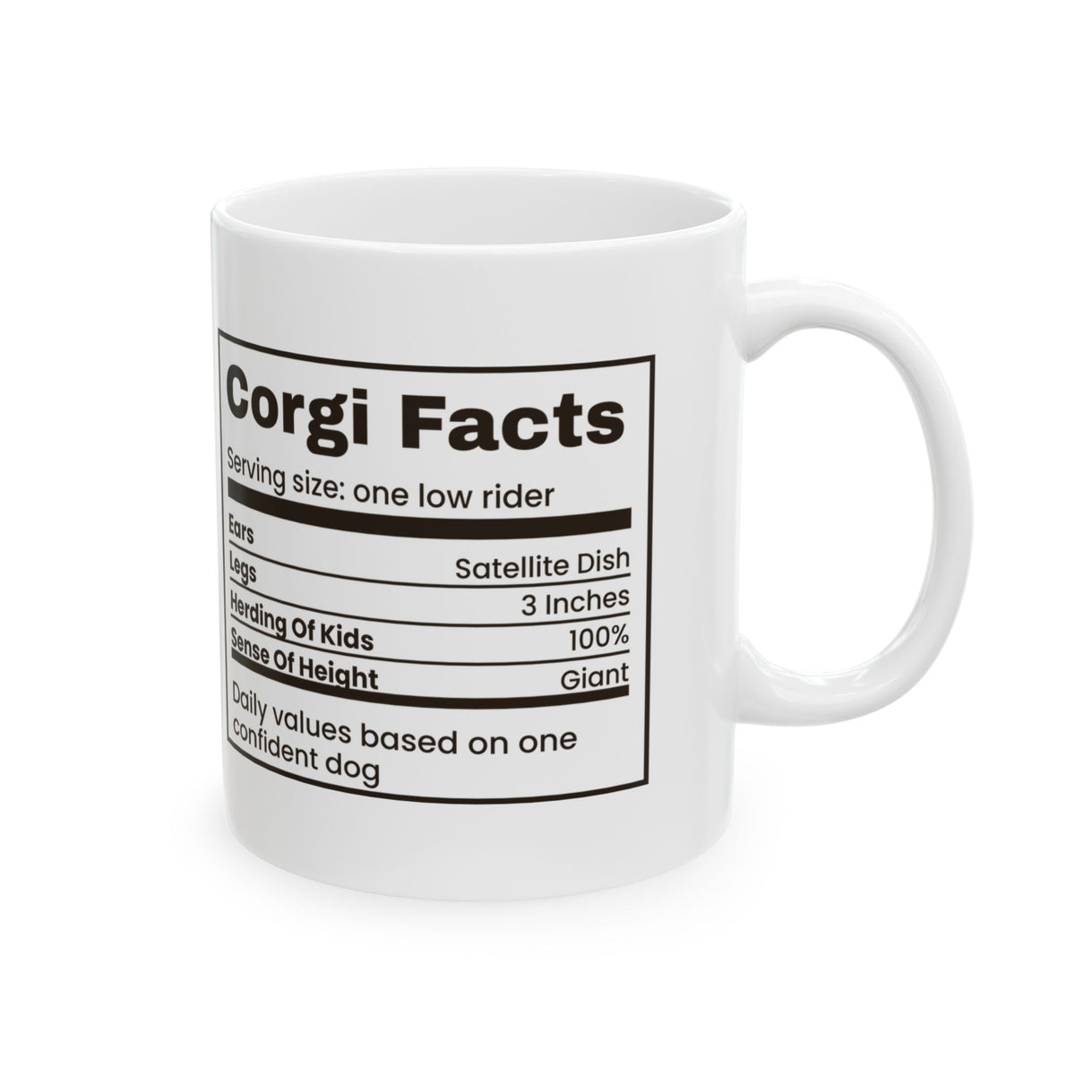 Funny Corgi Mug Corgi Facts Ears Satellite Dish Label For Corgi Owners