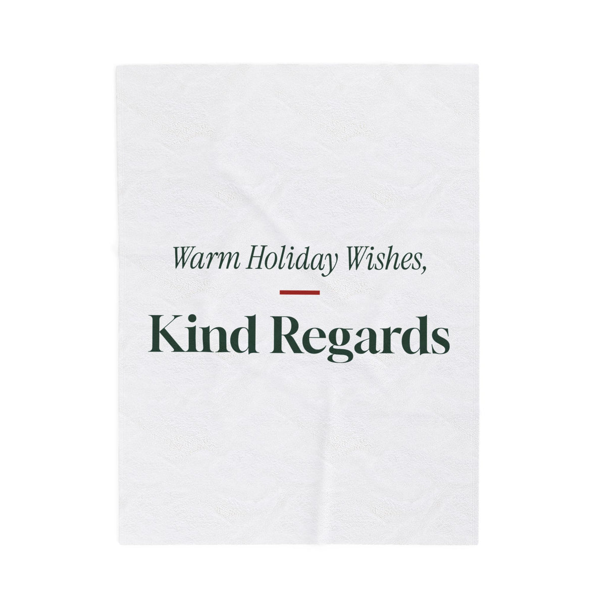 Funny Christmas Coworker Throw Blanket Warm Holiday Wishes Kind Regards