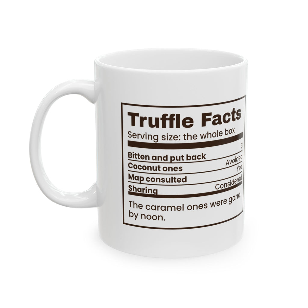 Funny Chocolate Coffee Mug Truffle Facts Bitten And Put Back