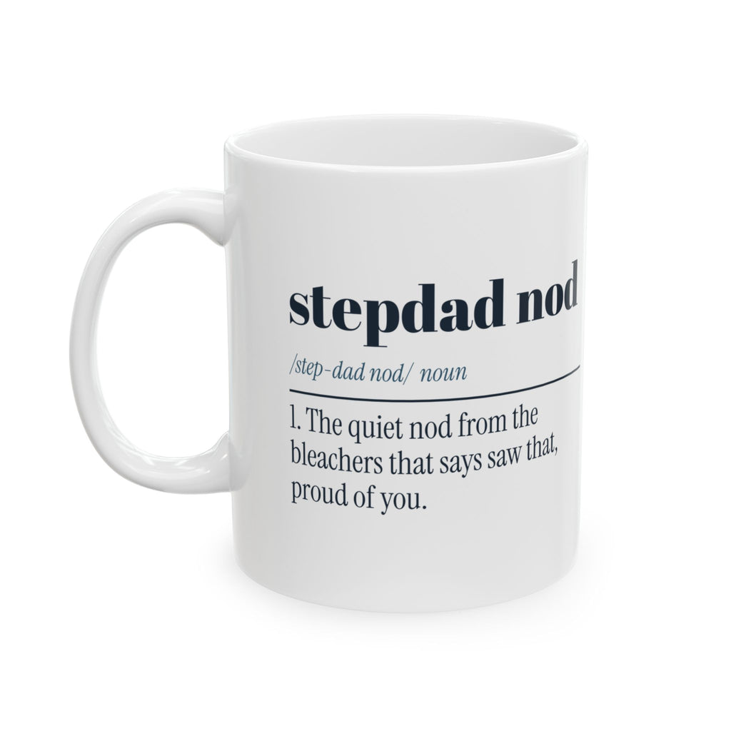 Father's Day Coffee Mug Stepdad Nod Dictionary For Bonus Dad