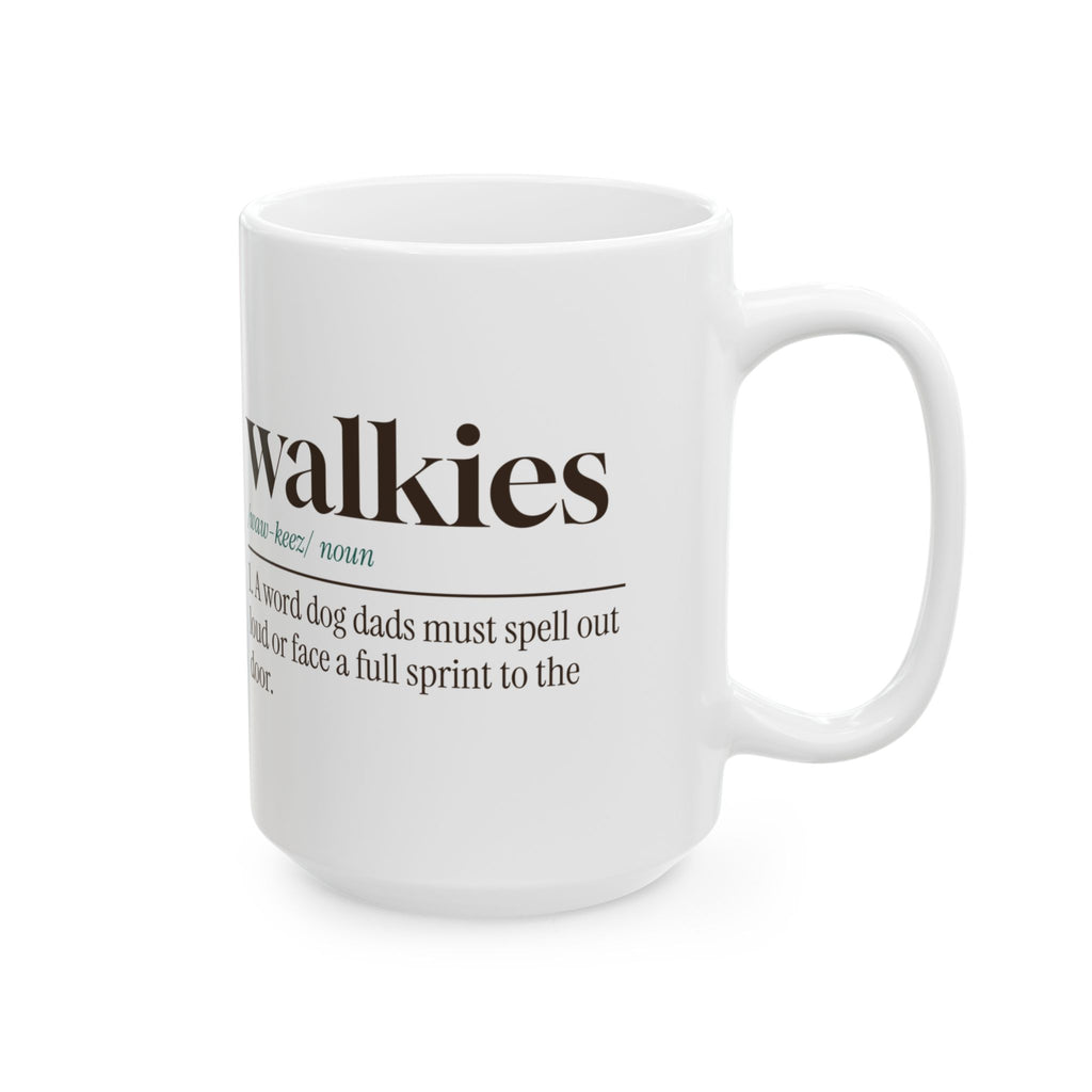 Funny Dog Dad Coffee Mug Walkies Dictionary Definition
