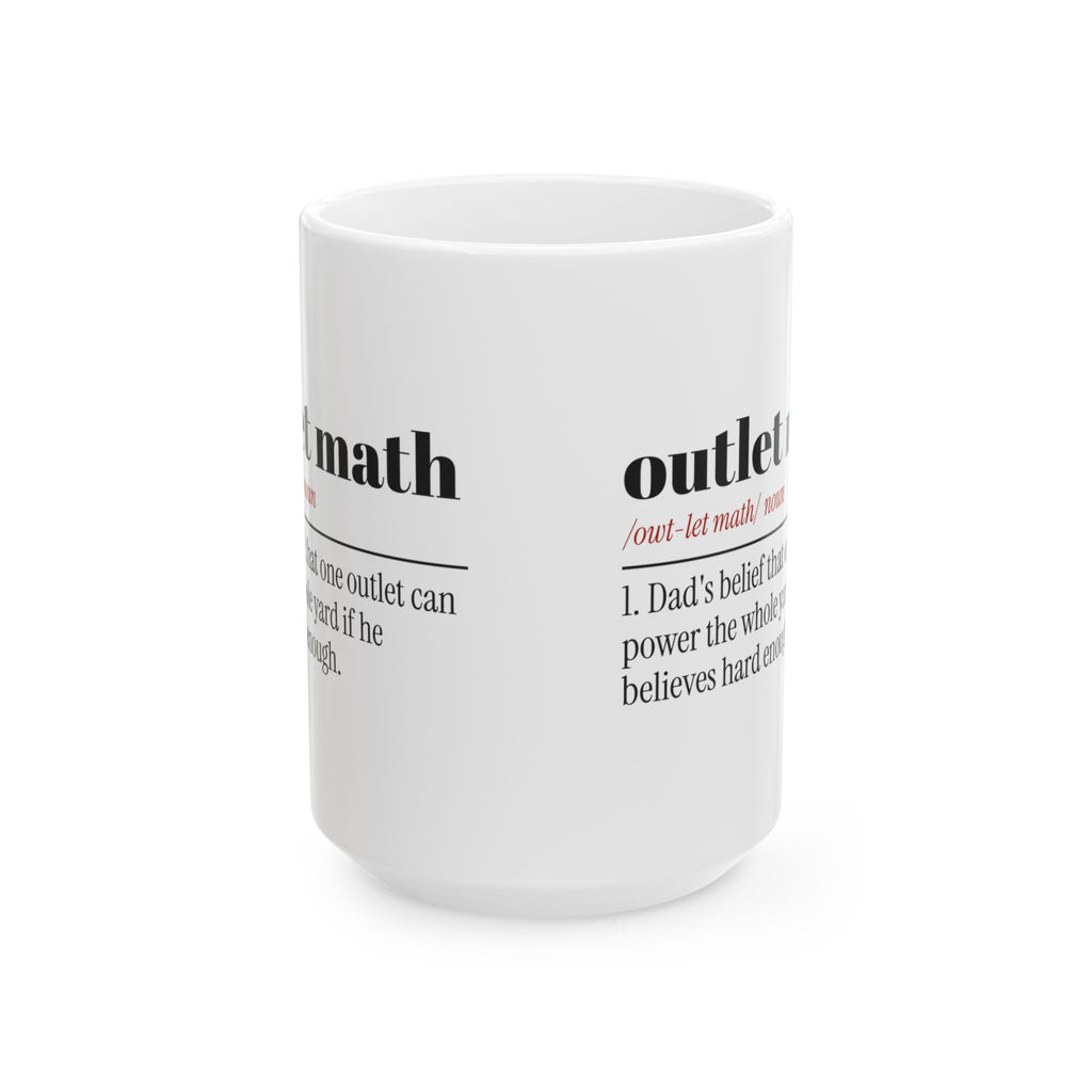Funny Dad Christmas Coffee Mug Outlet Math Dictionary Christmas Lights
