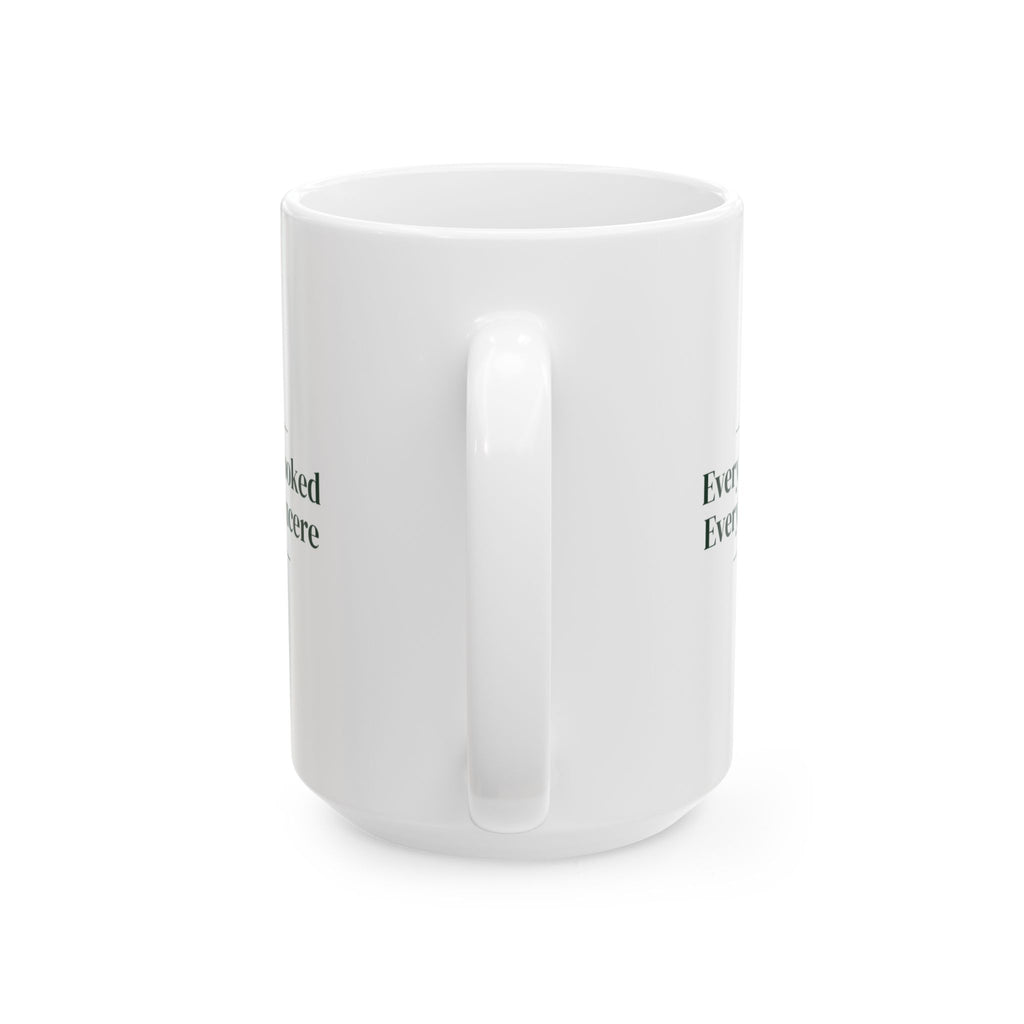 Funny Christmas Wrapping Coffee Mug Every Gift Is Crooked Every Bow Is