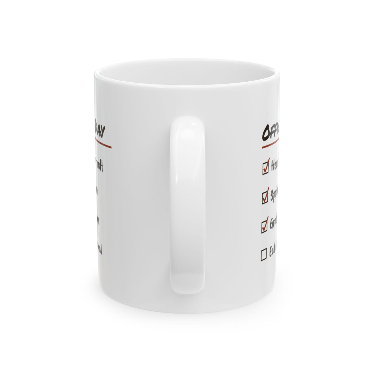 Office Pizza Day Checklist Coffee Mug For Coworkers