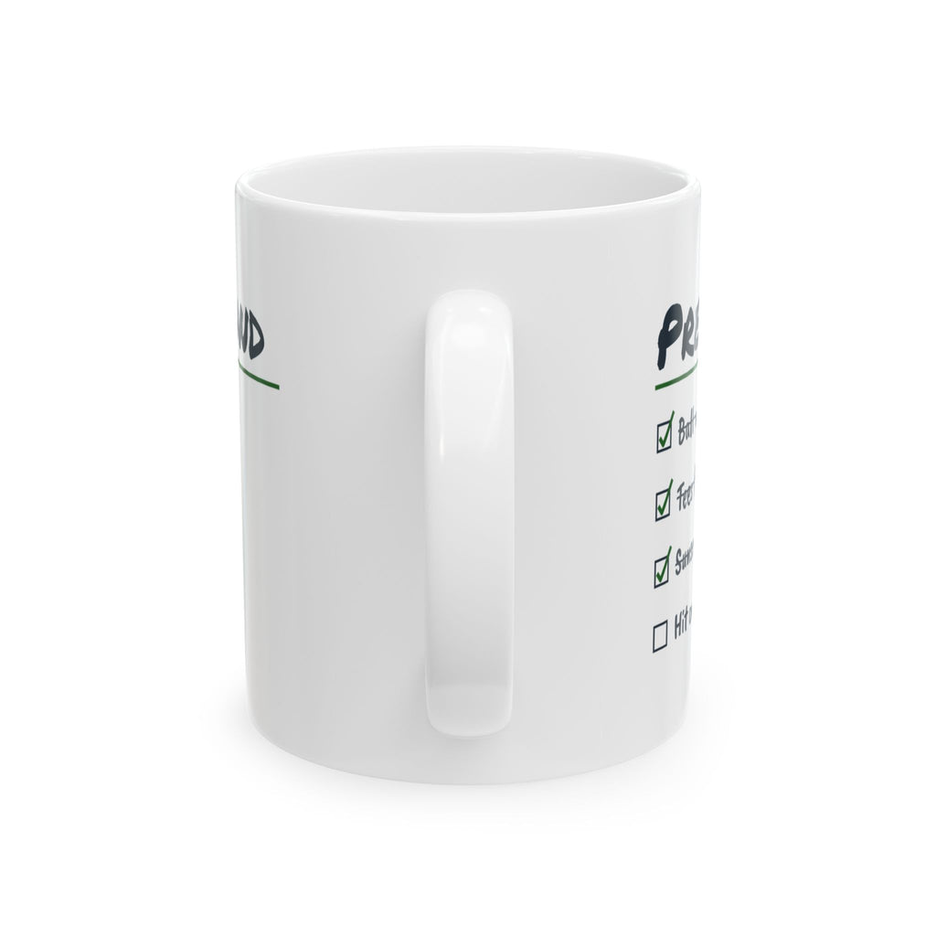 Funny Golf Mug Pre-Round Checklist Hit One Fairway