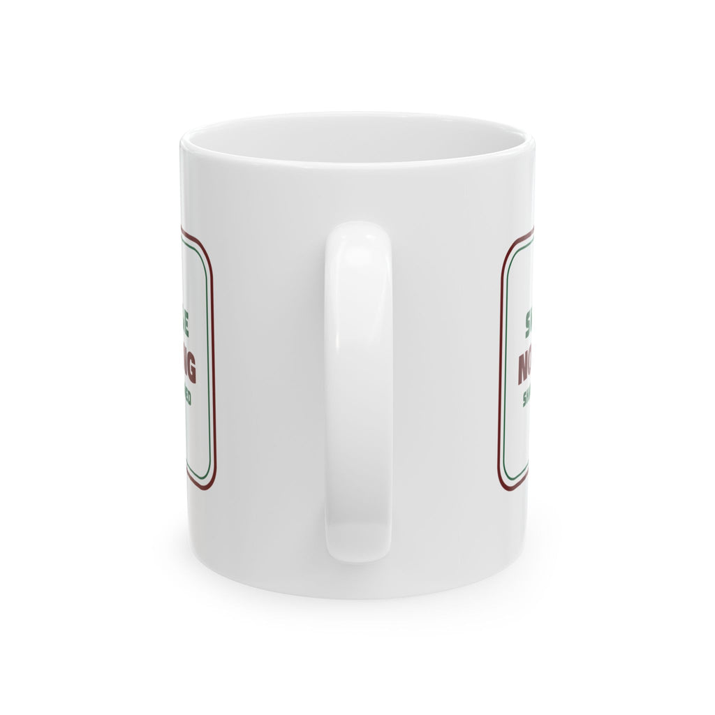 Funny White Elephant Coffee Mug No Peeking Shaking Is Allowed