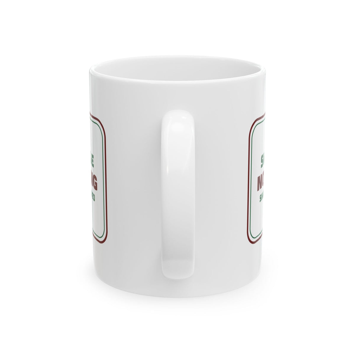 Funny White Elephant Coffee Mug No Peeking Shaking Is Allowed