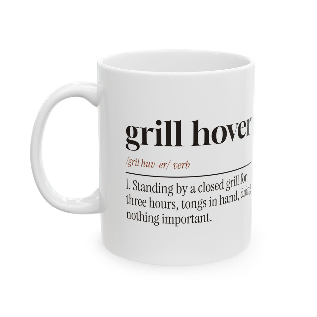 Funny BBQ Mug Grill Hover Dictionary Definition For Grill Lovers