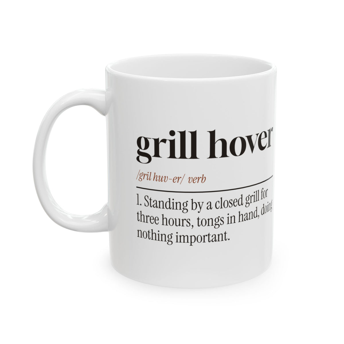 Funny BBQ Mug Grill Hover Dictionary Definition For Grill Lovers