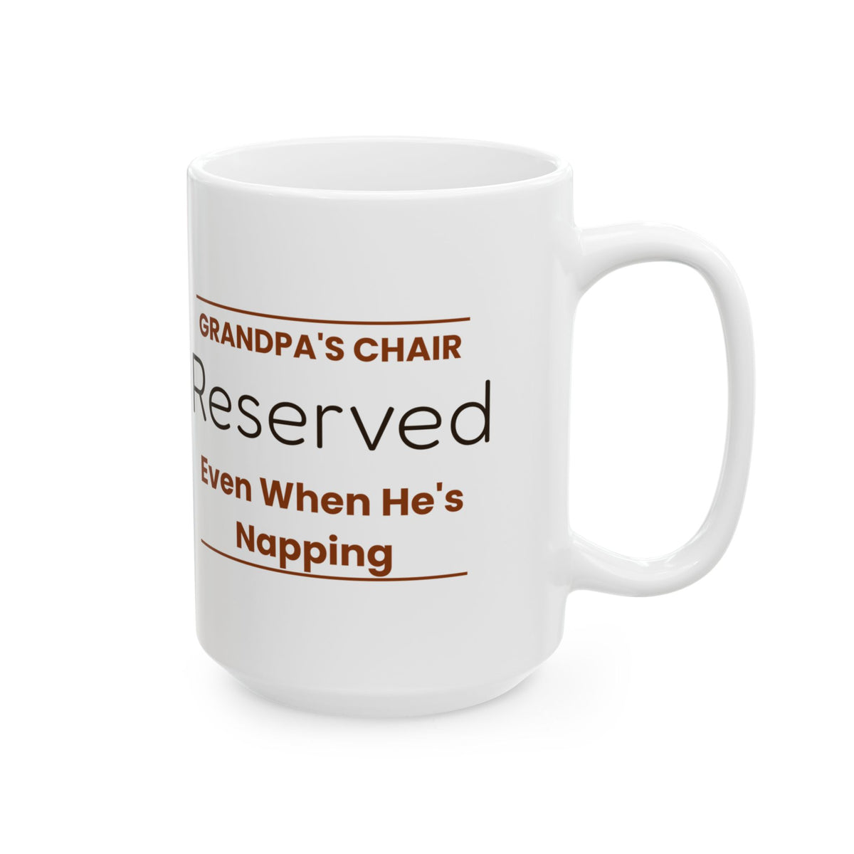 Funny Grandpa Chair Sign Coffee Mug For Grandpa