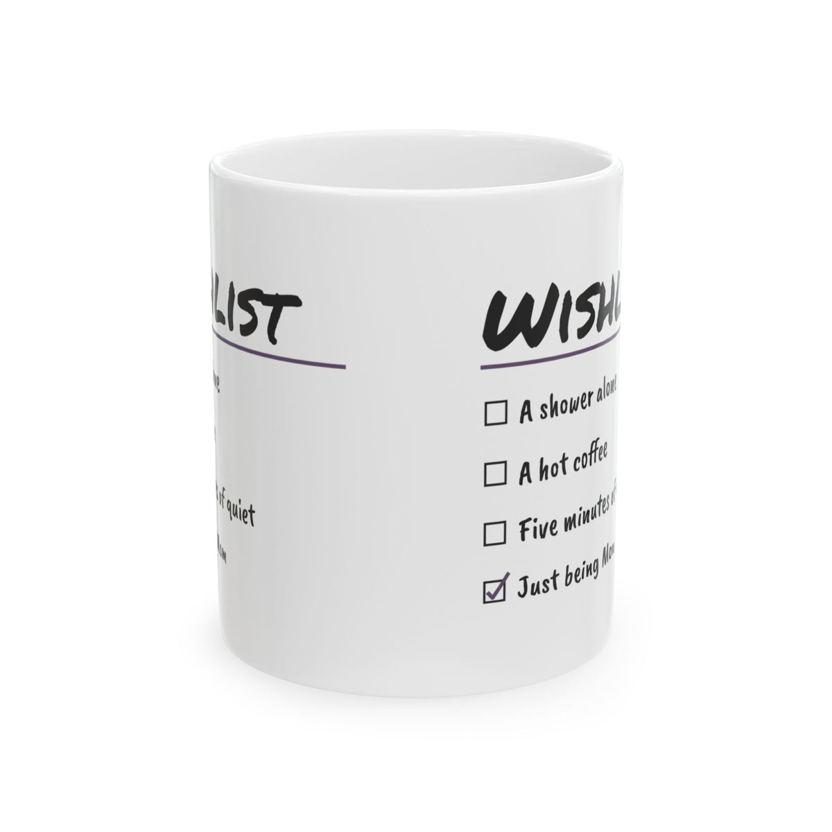 New Mom Coffee Mug Funny Wishlist Checklist For First Time Moms