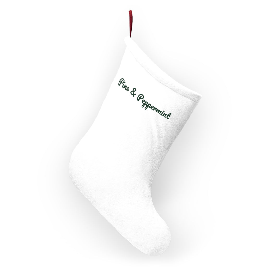 Christmas Stocking Pine And Peppermint Cozy Winter Mug