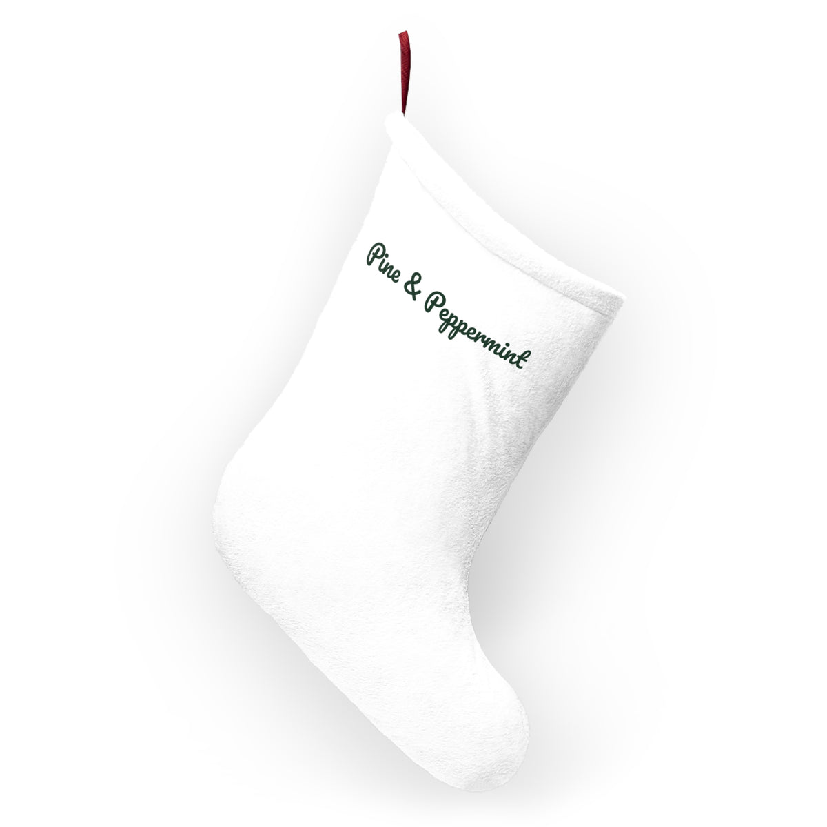 Christmas Stocking Pine And Peppermint Cozy Winter Mug