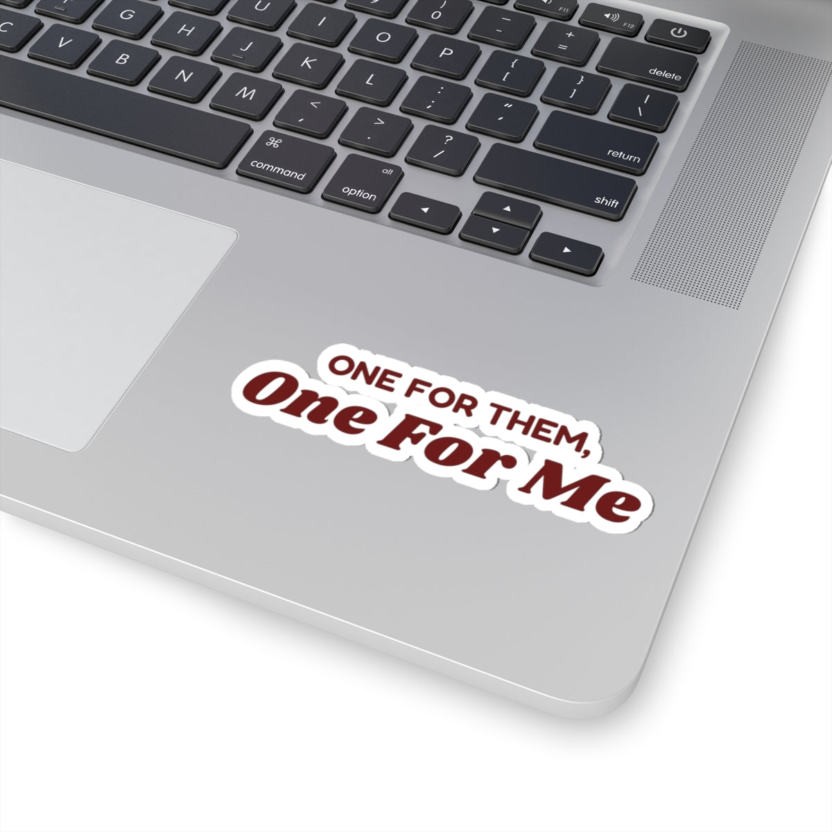 Funny Christmas Shopping Sticker One For Them One For Me