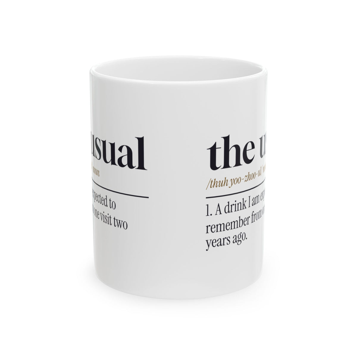 Funny Bartender Coffee Mug The Usual Remind Me Dictionary Definition
