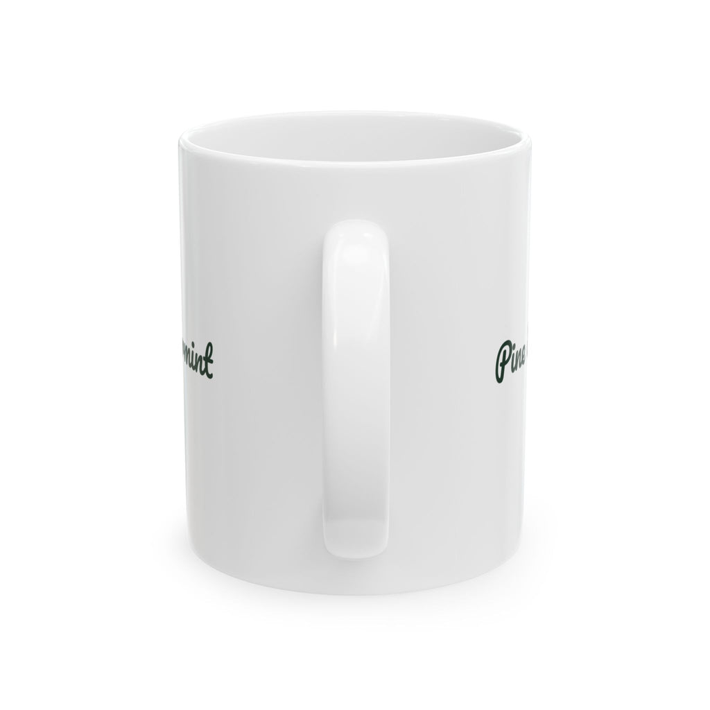 Christmas Coffee Mug Pine And Peppermint Cozy Winter Mug