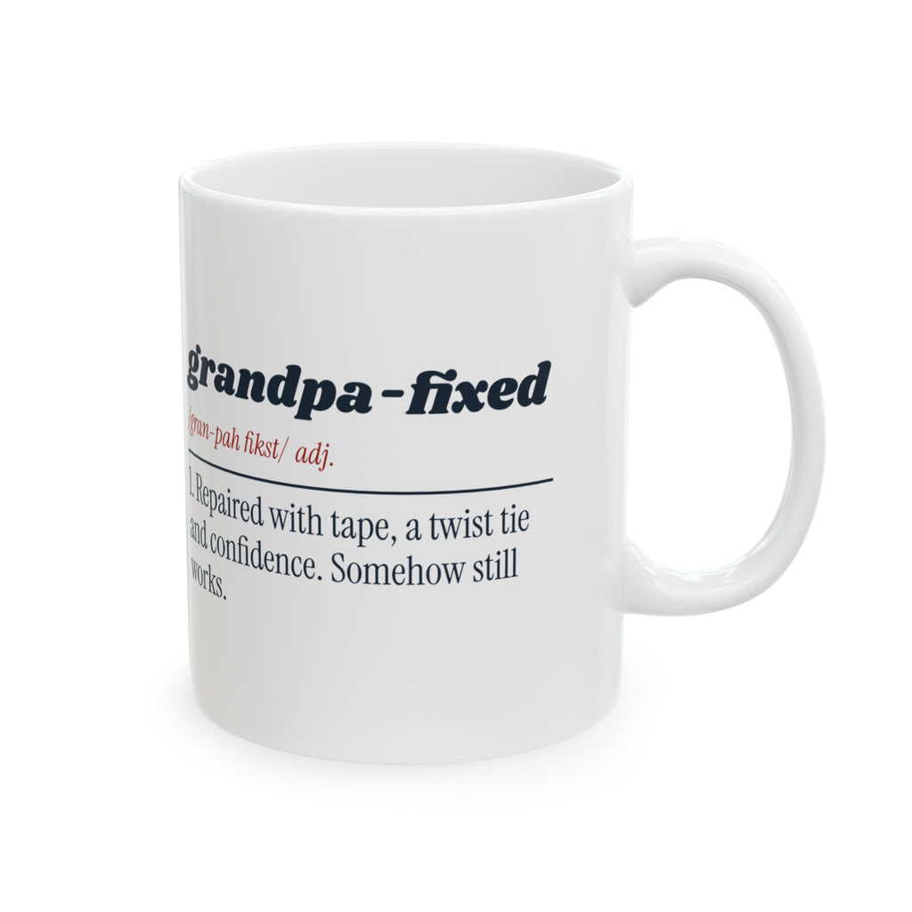 Funny Grandpa Coffee Mug Grandpa Fixed Dictionary Definition