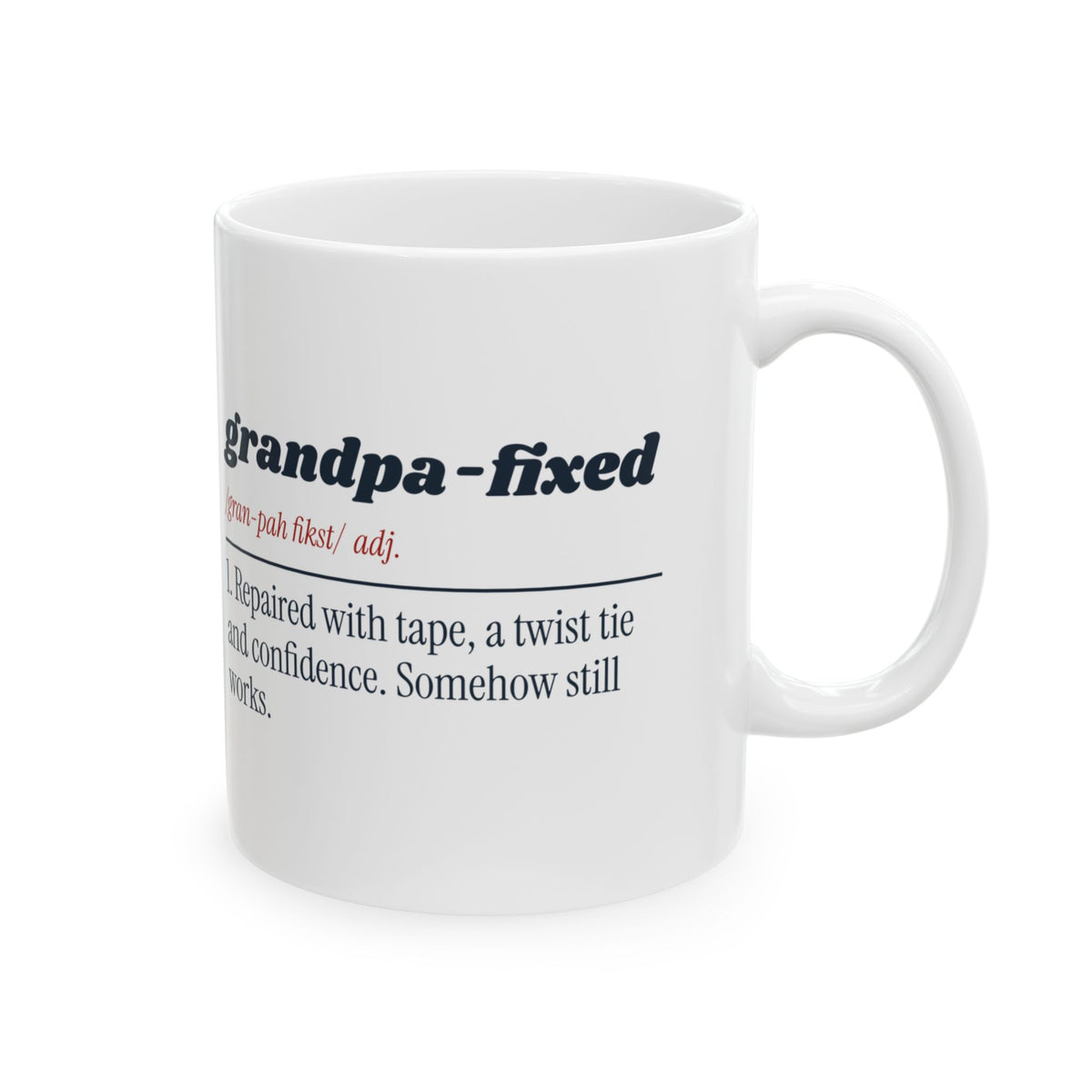 Funny Grandpa Coffee Mug Grandpa Fixed Dictionary Definition