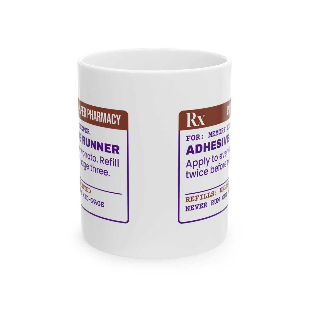 Funny Scrapbooking Coffee Mug Adhesive Runner Rx For Scrapbookers