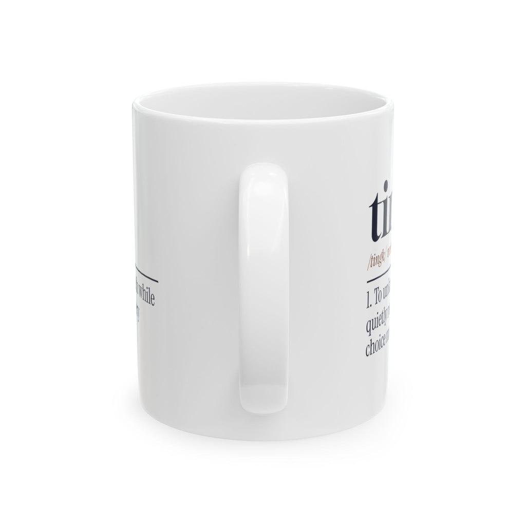 Funny Knitting Mug Tink Unknitting Dictionary Definition For Knitters
