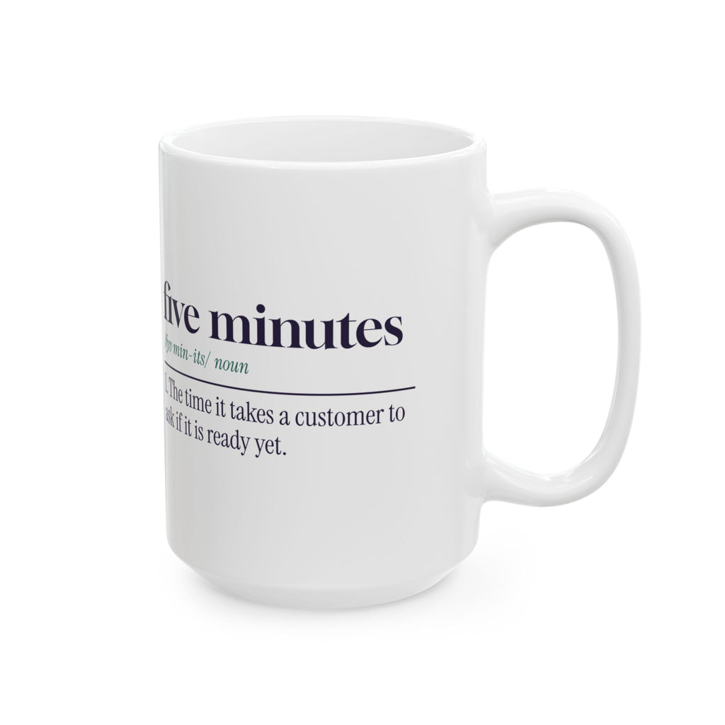 Funny Pharmacist Coffee Mug Five Minutes Dictionary Definition