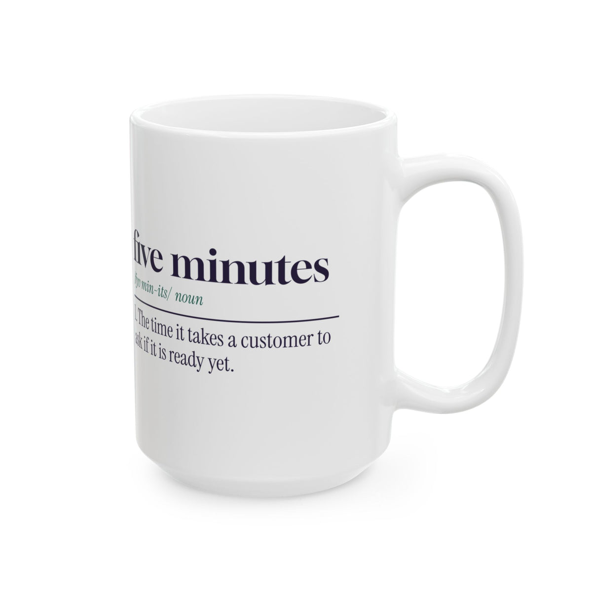 Funny Pharmacist Coffee Mug Five Minutes Dictionary Definition