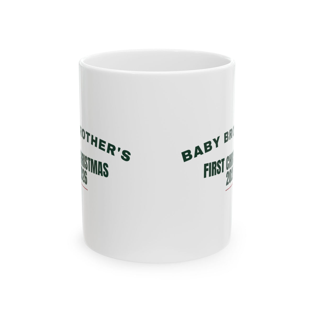 Baby Brother's First Christmas 2026 Coffee Mug For Mom And Dad