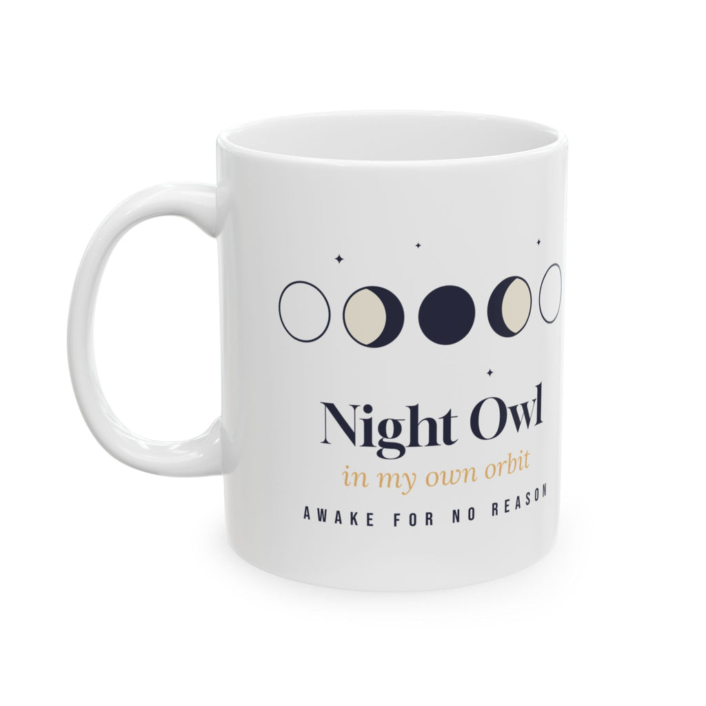 Night Owl Coffee Mug In My Own Orbit Moon Phases
