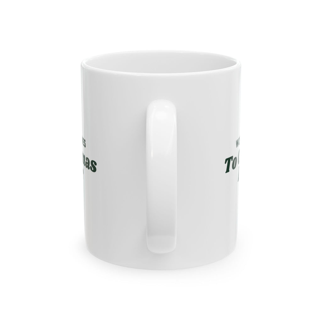 Funny Introvert Christmas Coffee Mug Wore Headphones To Christmas Dinner