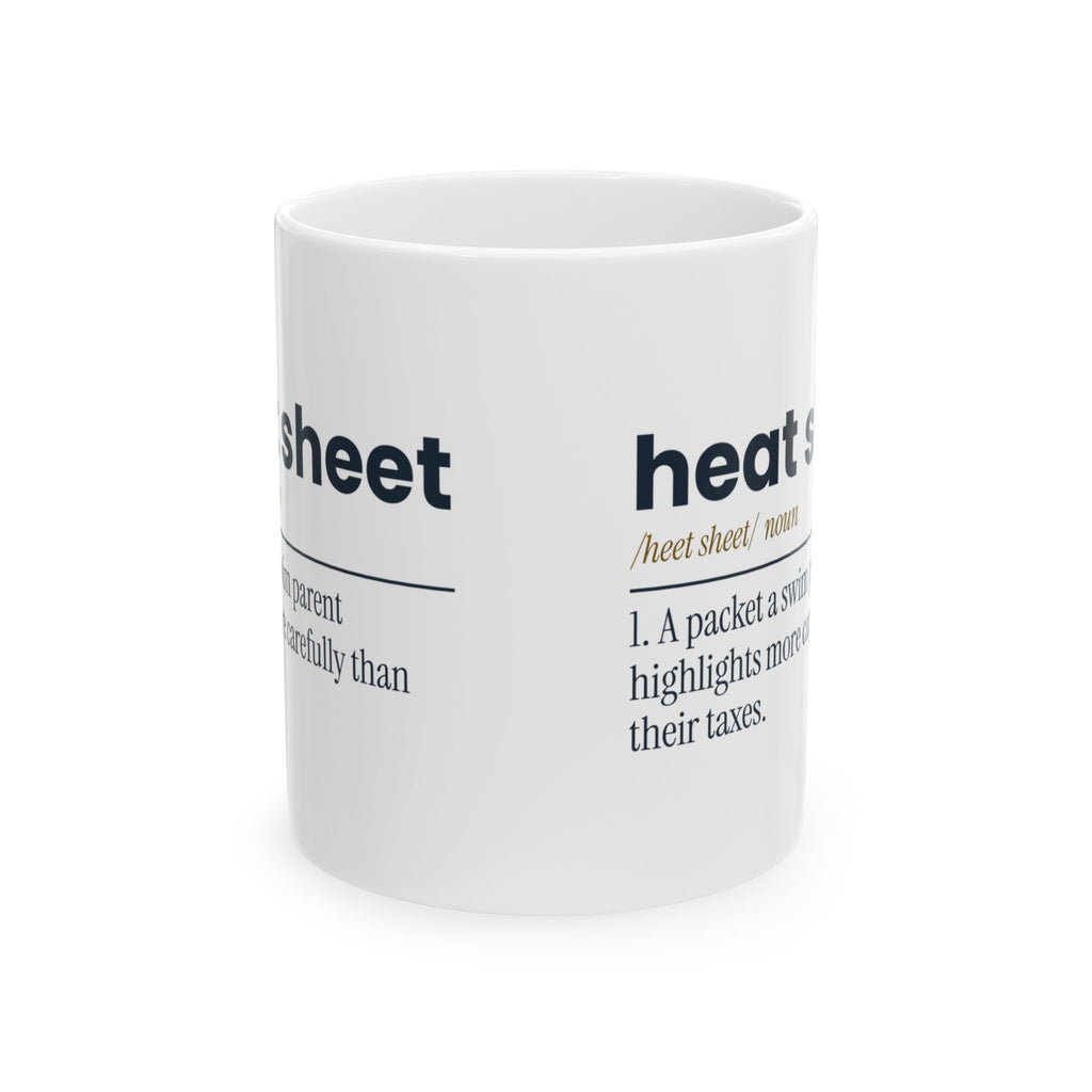 Funny Swim Mom Coffee Mug Heat Sheet Definition For Swim Parents