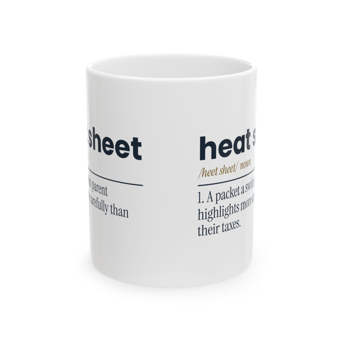 Funny Swim Mom Coffee Mug Heat Sheet Definition For Swim Parents