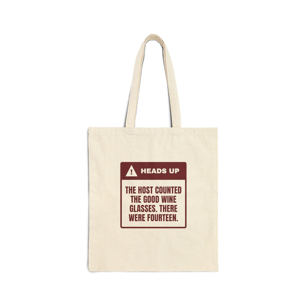 Funny Christmas Tote Bag Host Counted The Glasses Warning For Hosts