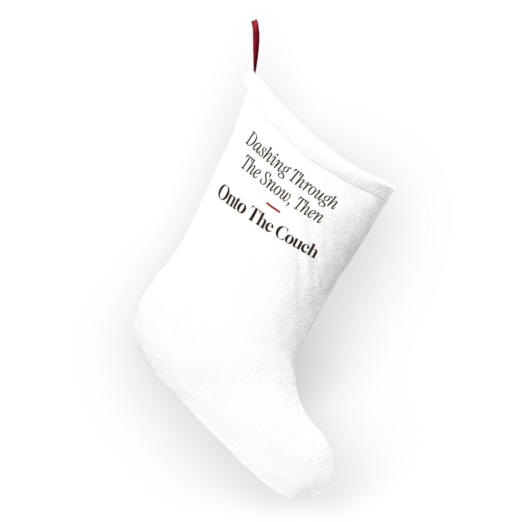 Funny Dog Christmas Stocking Dashing Through The Snow Onto The