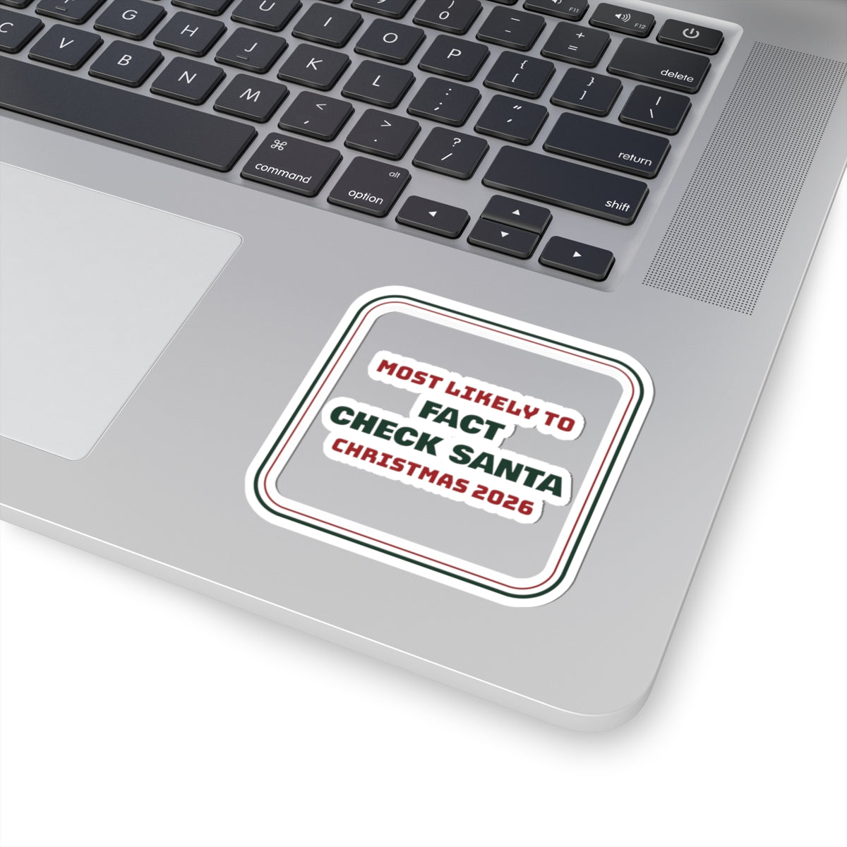 Funny Family Christmas Sticker Most Likely To Fact Check Santa