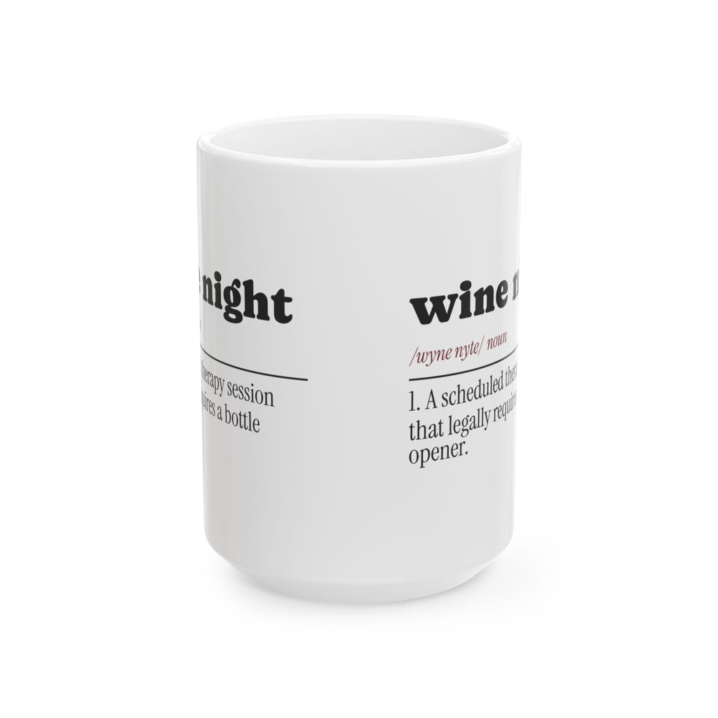 Wine Night Dictionary Coffee Mug Funny For Best Friends
