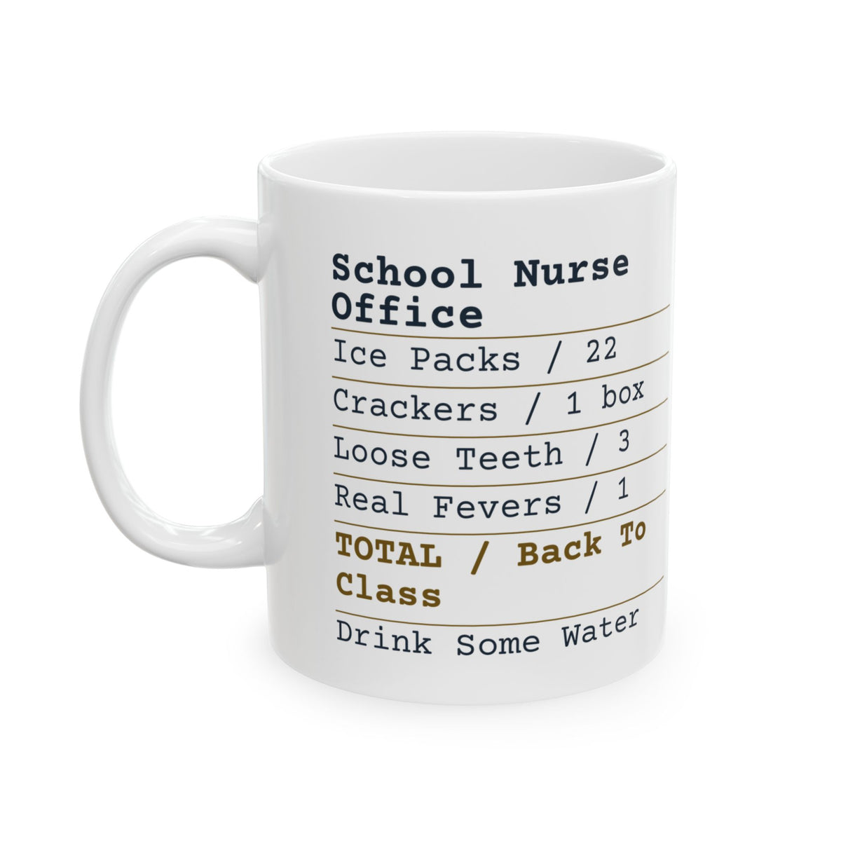 Funny School Nurse Coffee Mug Nurse Office Receipt For School Nurses