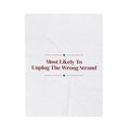 Funny Christmas Family Throw Blanket Most Likely To Unplug The Wrong Strand