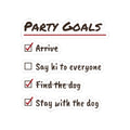 Funny Christmas Introvert Sticker Find The Dog Party Checklist