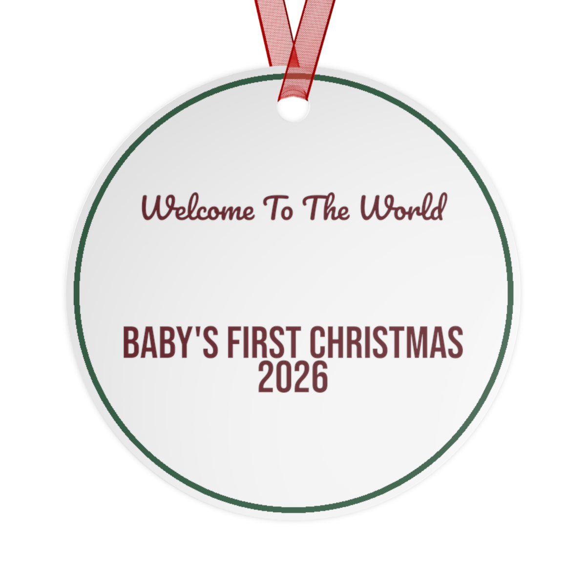 Christmas Ornament 2026 Welcome To The World Newborn Keepsake