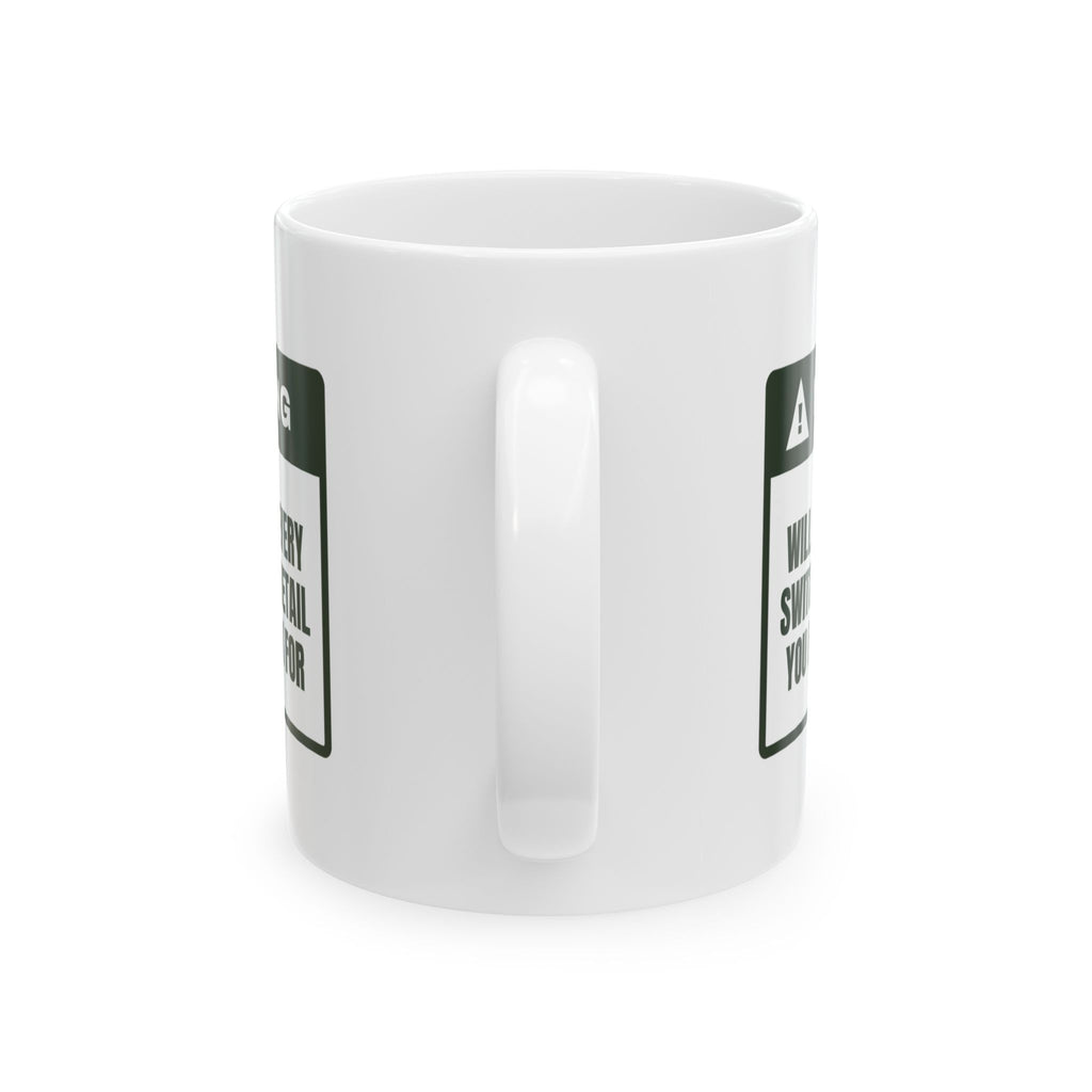 Switchback Warning Coffee Mug For Hikers