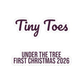 Christmas Sticker Tiny Toes Under The Tree First Christmas 2026