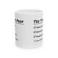 Golf Coffee Mug Tee Time Prep Checklist Score Kept Mostly Honestly