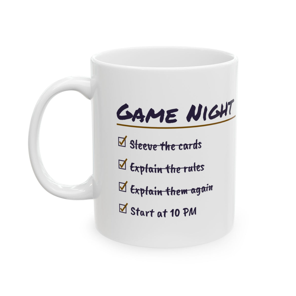 Funny Board Gamer Mug Explain Them Again Start At 10 PM